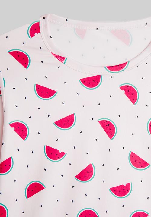Pop Candy - Aop sleep shirt and shorts - pink