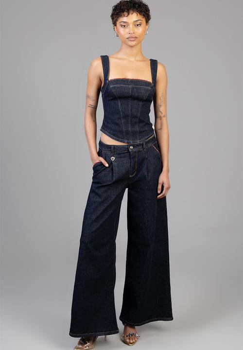 SISSY BOY - Gigi Wide Leg Jeans - Forever Blue