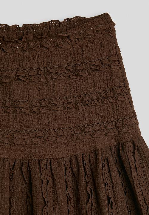 Pop Candy - Blouse & maxi skirt - chocolate