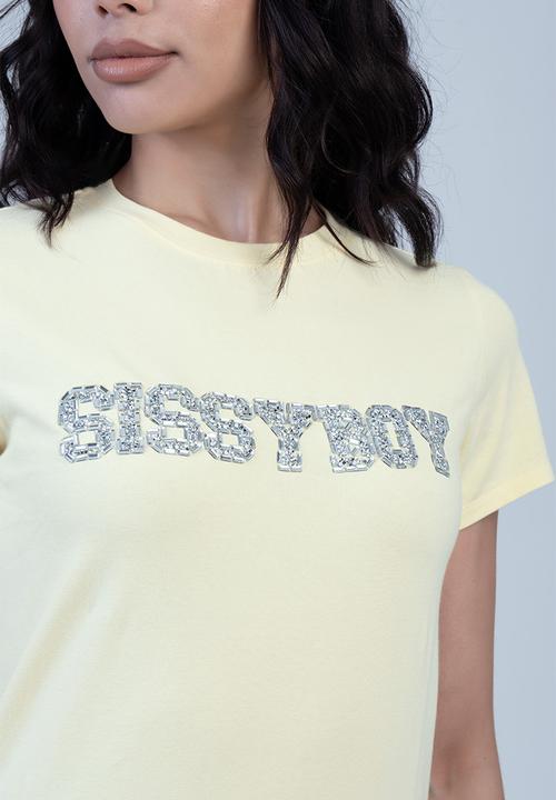 SISSY BOY - Bold Move Regular T-Shirt - Pale Yellow