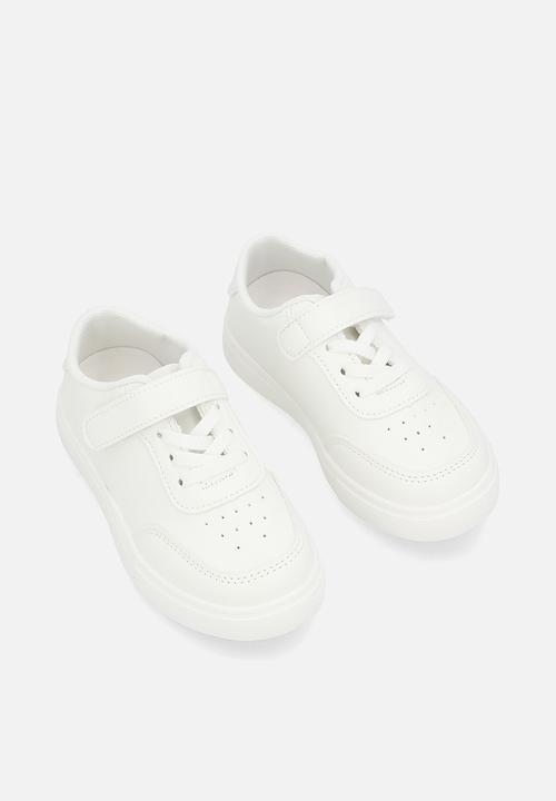 Pop Candy - Hybrid closure platform sneakers - white