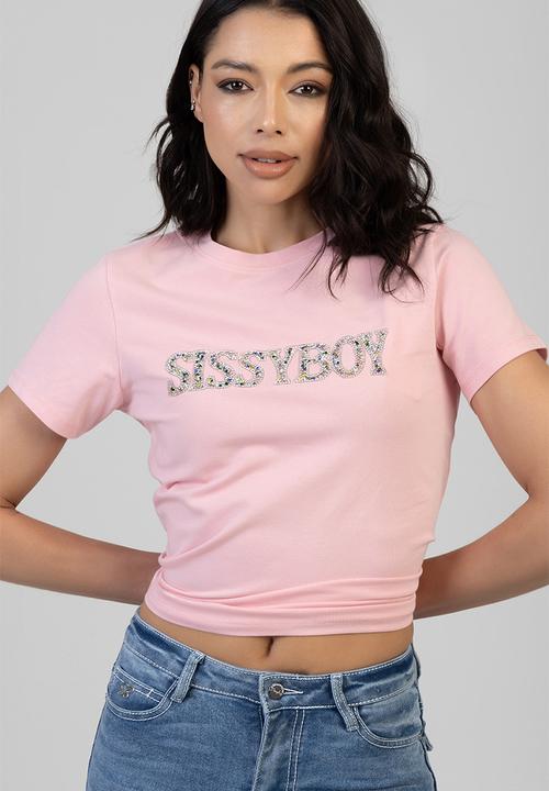 SISSY BOY - Light Chaser Regular T-Shirt - Pale Pink