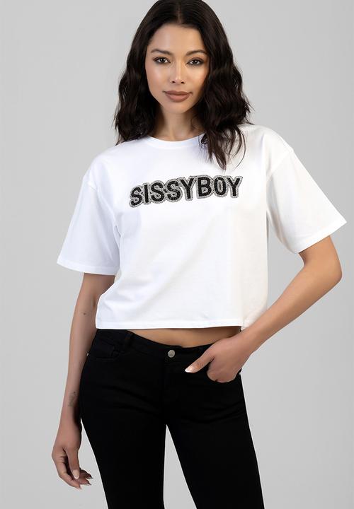 SISSY BOY - Glitz Galore Boxy T-Shirt - White