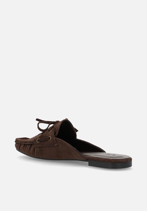 Cotton On - Taylor loafer mule - choc micro