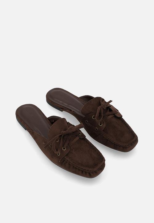 Cotton On - Taylor loafer mule - choc micro
