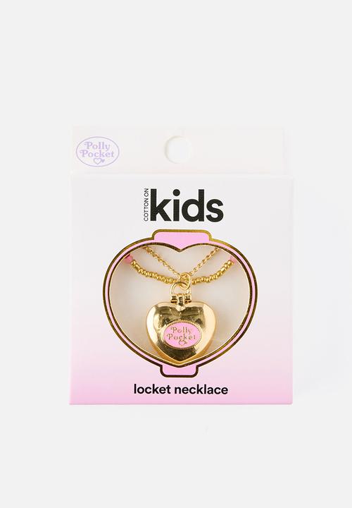 Cotton On - Licence Polly Pocket Locket - Polly Pocket /Beaded Heart