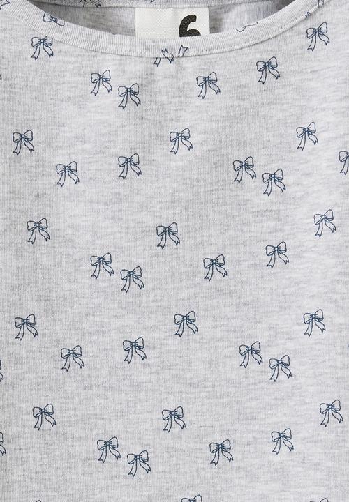 Cotton On - Fitted Short Sleeve Essential Boat Neck Tee - Grey Marle/Bow Yardage