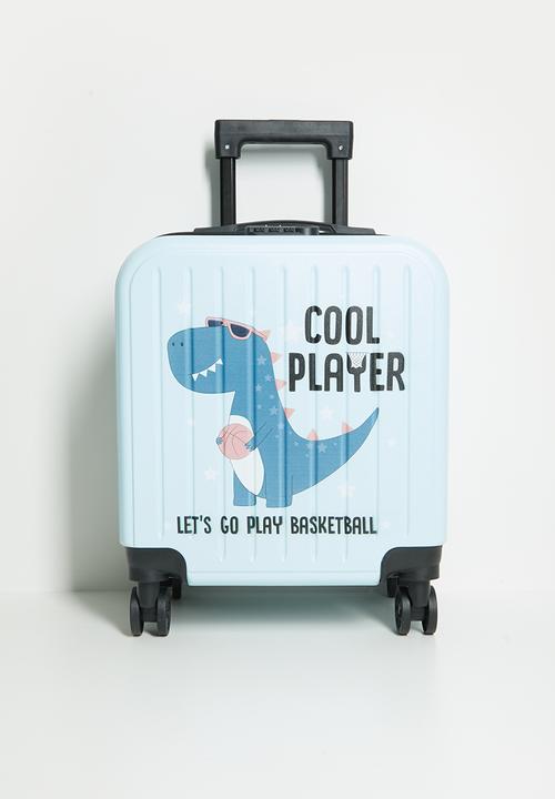 Pop Candy - Graphic trolley bag - light blue/dino