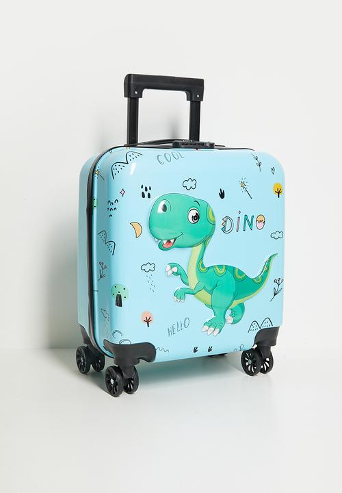 Pop Candy - Dino graphic trolley bag - blue
