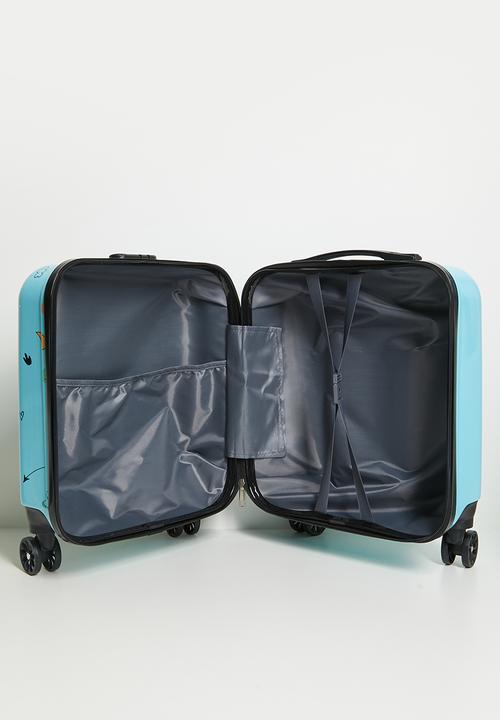 Pop Candy - Dino graphic trolley bag - blue