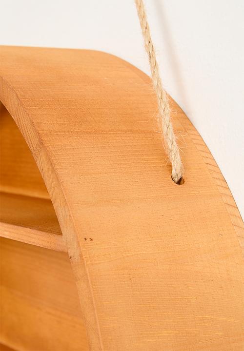 Pop Candy - Round wall shelf - natural