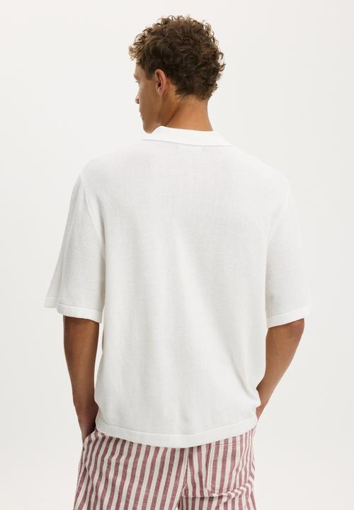 Cotton On - Box Fit Knit Shirt - White