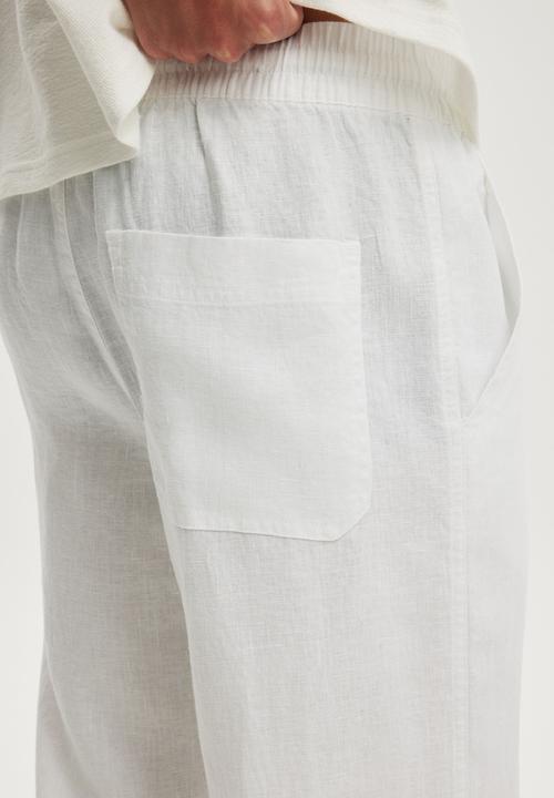 Cotton On - Baggy Linen Pant - White