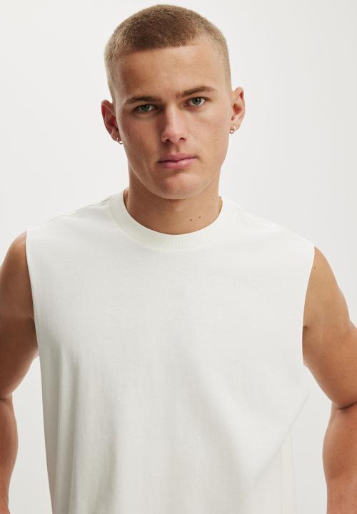 Cotton On - Everyday Fit Muscle - Vintage White