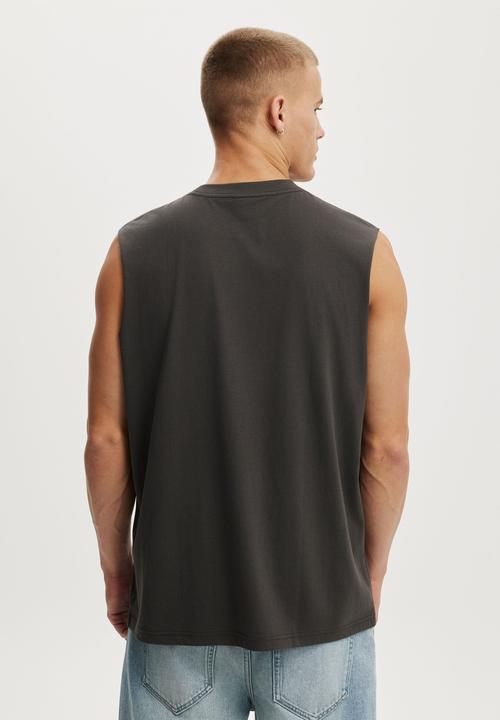 Cotton On - Everyday Fit Muscle - Faded Slate