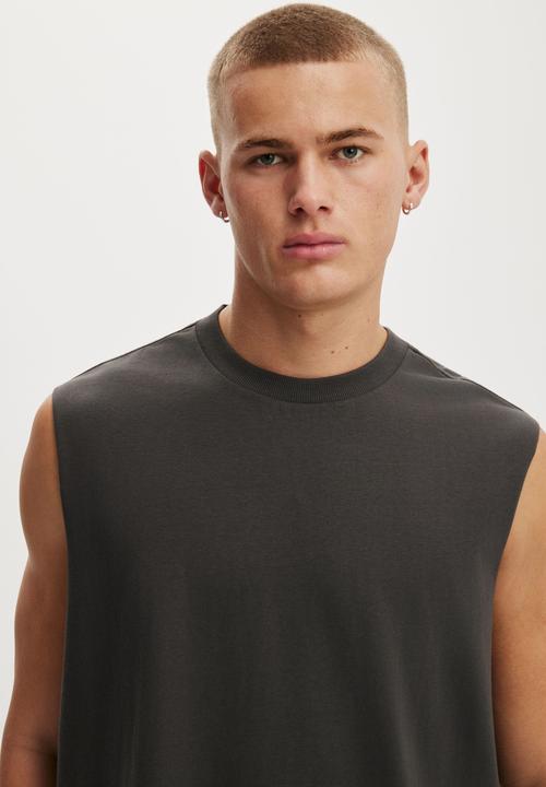 Cotton On - Everyday Fit Muscle - Faded Slate