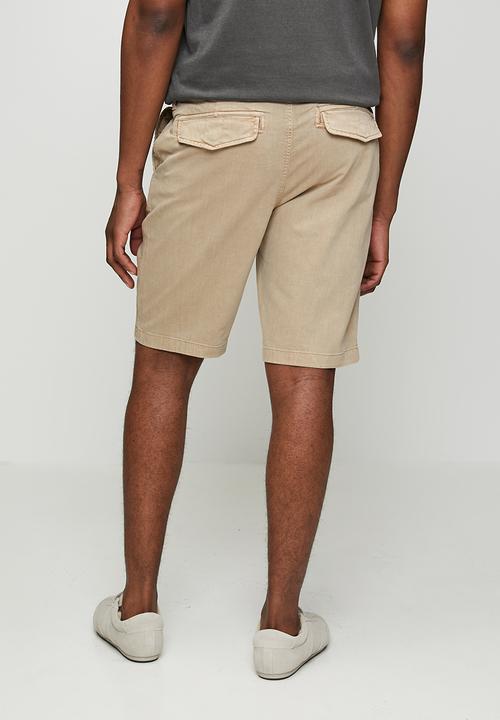 Superdry. - Utility Chino Short - Overcast Beige