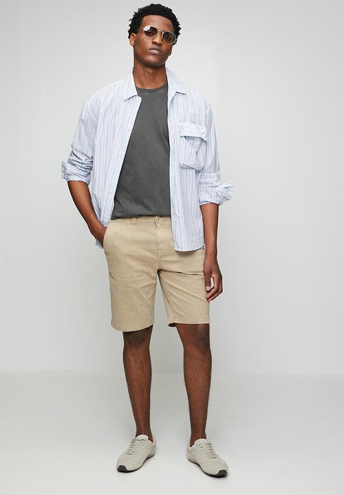 Superdry. - Utility Chino Short - Overcast Beige