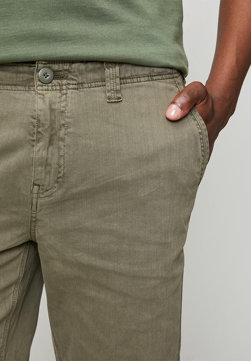 Superdry. - Utility Chino Short - Chive Green