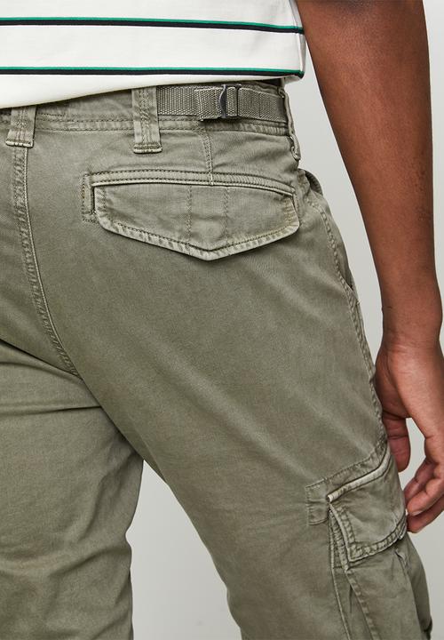 Superdry. - Core Cargo Pant - Dusty Olive Green