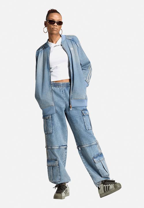 adidas Originals - Sst Oversized Tracktop Denim - Worn Blue Denim