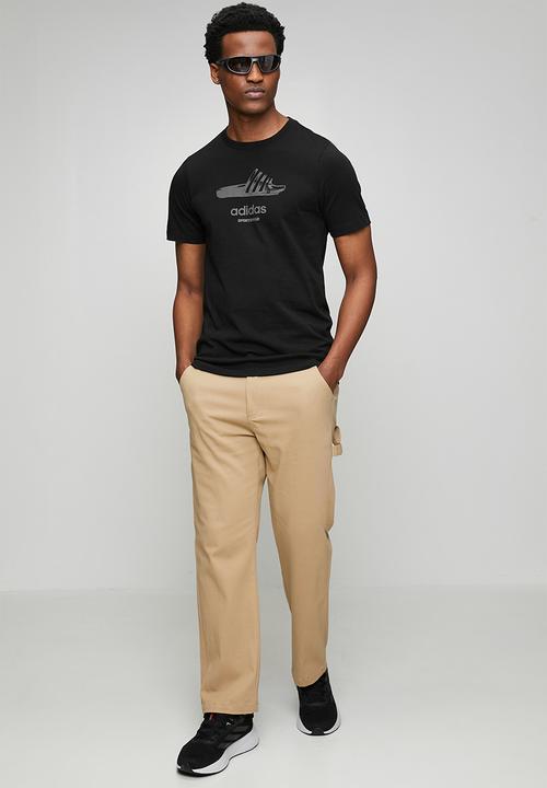 adidas Performance - Slide  Tee  - Black