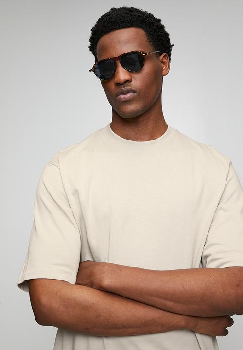 Only & Sons - ONSMILLENIUM OVZ SHORT SLEEVE TEE - Neutral