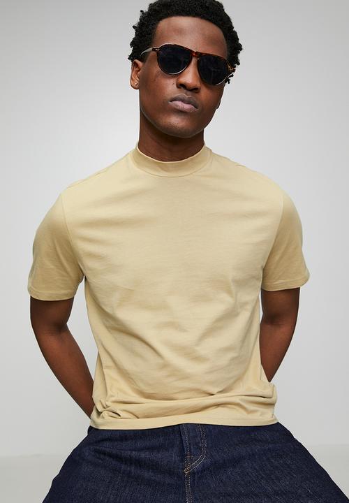 Only & Sons - ONSOTIS LIFE REG MOCK NECK TEE - TWILL