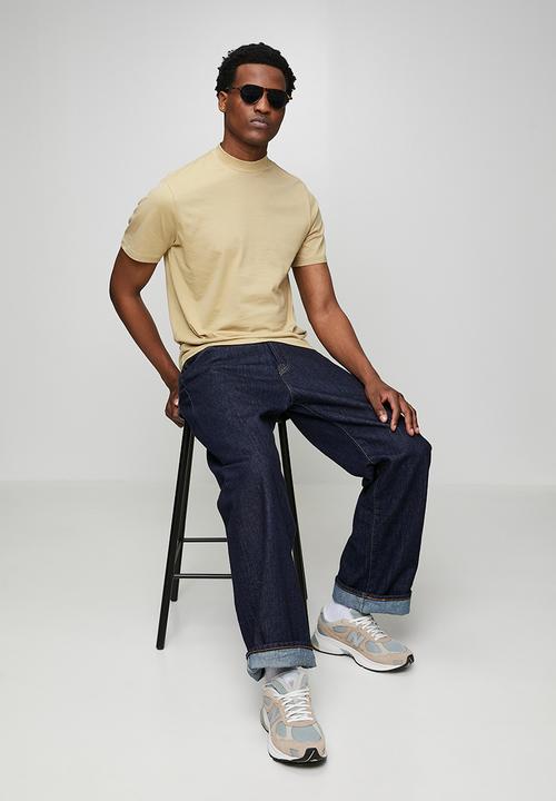 Only & Sons - ONSOTIS LIFE REG MOCK NECK TEE - TWILL