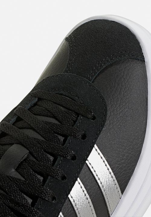 adidas Performance - Vl Court Bold J - Core Black/Silver Met./Ftwr White