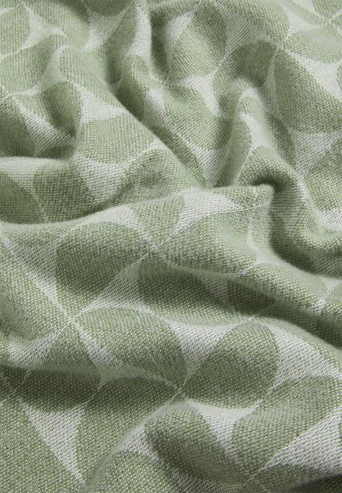 H&S - Mod Jacquard Blanket - Watercress