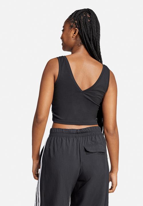 adidas Performance - W Small Logo Sj Tank Top - Black/White