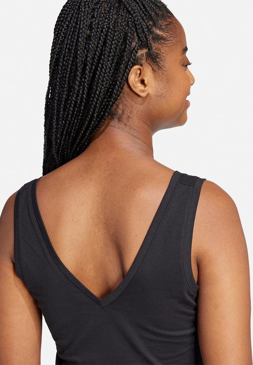adidas Performance - W Small Logo Sj Tank Top - Black/White