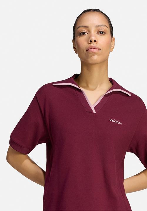 adidas Performance - W Cp Polo - Maroon/Magic Mauve
