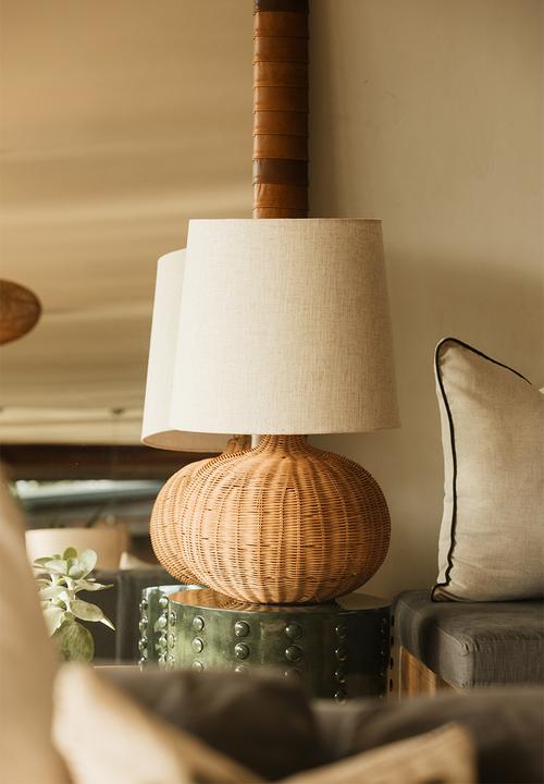 Noha - Tumbi Table Lamp With Linen Shade