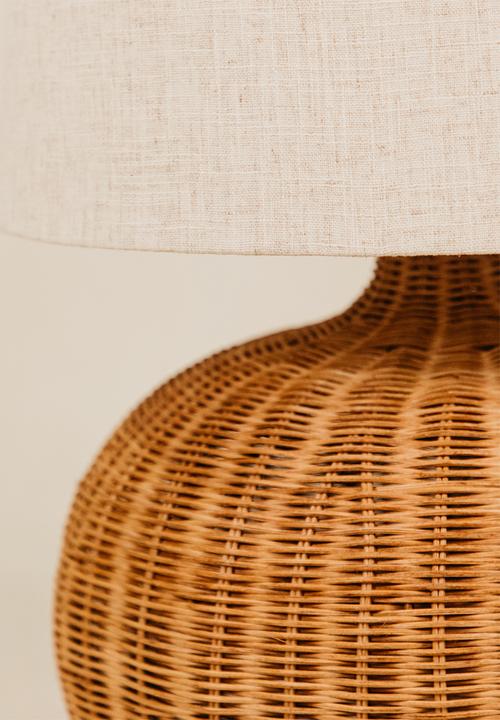 Noha - Tumbi Table Lamp With Linen Shade