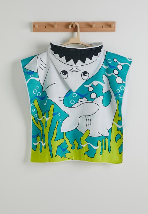 Pop Candy - Dino-themed hooded towel - green/multi