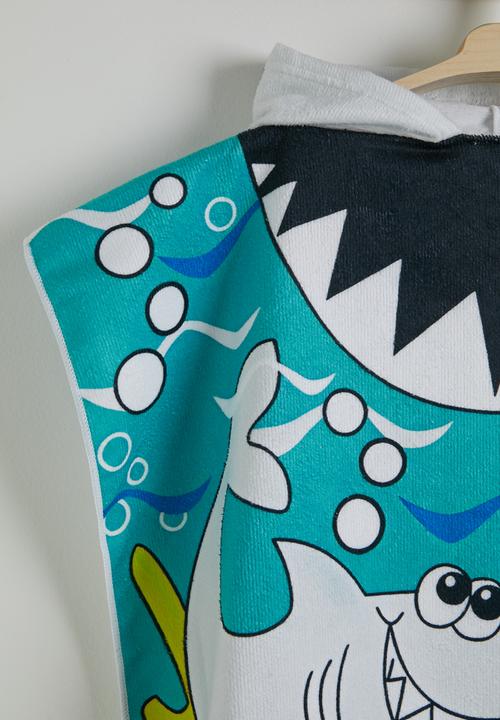 Pop Candy - Dino-themed hooded towel - green/multi
