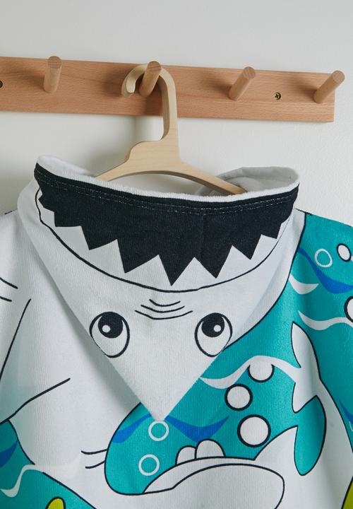Pop Candy - Dino-themed hooded towel - green/multi