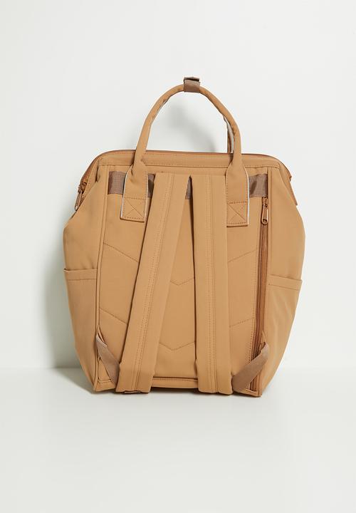 Pop Candy - Multi-compartment diaper backpack - rust