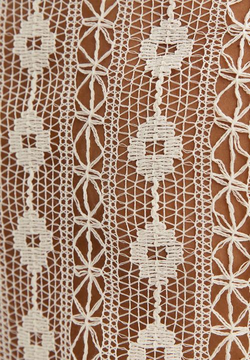 New Look - Libbi lace vnk btn blouse - cream