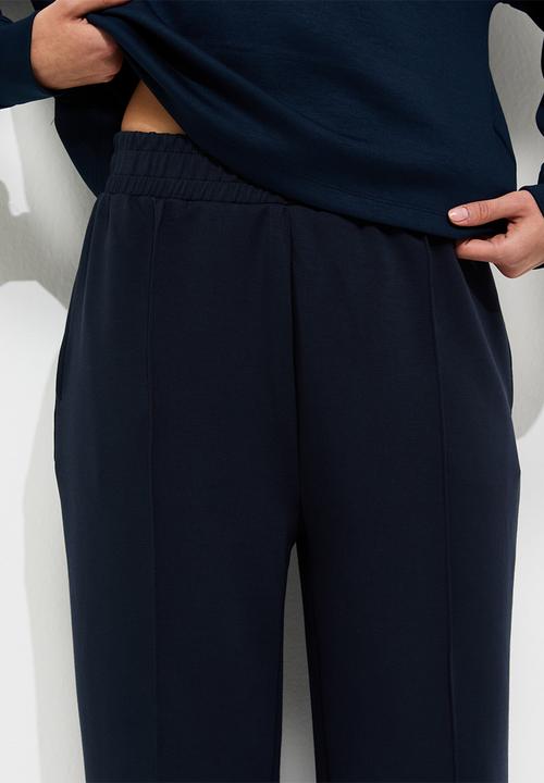 New Look - Premium wide leg jogger - navy