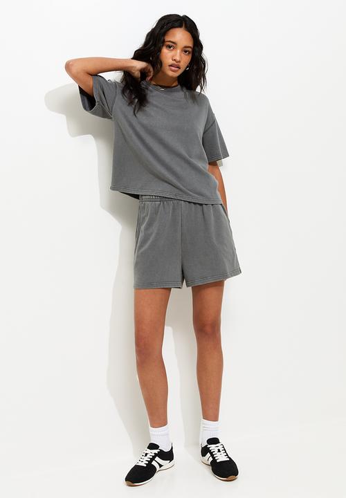 New Look - Vde jogger short  - dark grey