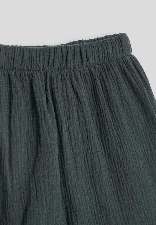 Pop Candy - Collarless shirt and shorts - charcoal