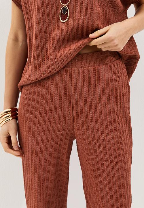 New Look - C&s vde pointelle trouser - rust