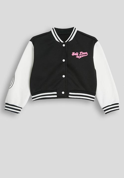 Pop Candy - Baseball jacket and skirt - black/white