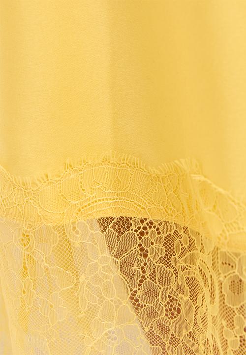 New Look - Occ willow wide lace strappy midi - Yellow