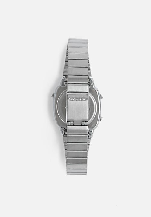 Casio - Digital retro watch LA-670WA-1DF-silver
