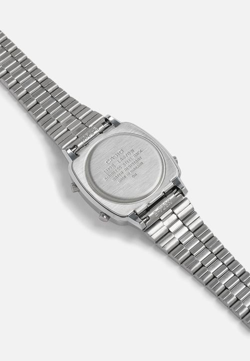 Casio - Digital retro watch LA-670WA-1DF-silver