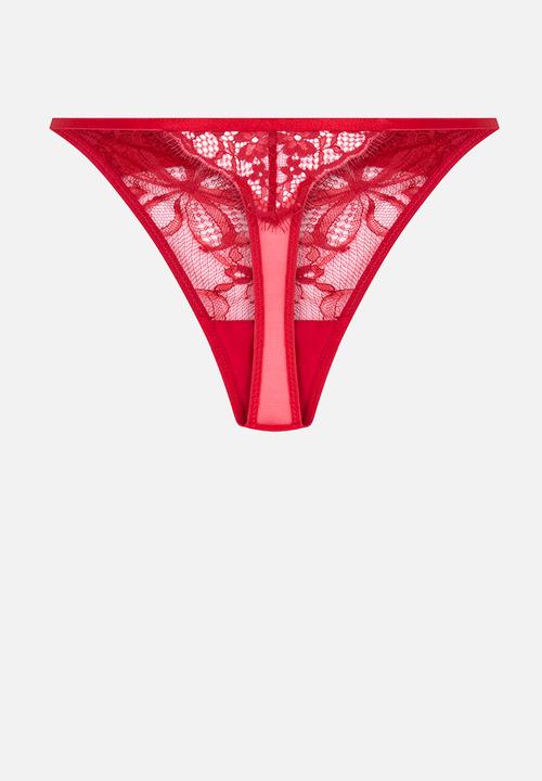 Hunkemoller - Marianna hl string tr - chili pepper